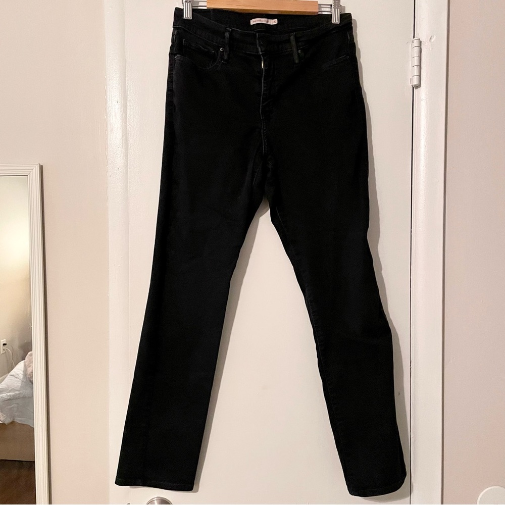 Levi's Black Straight Leg Jeans